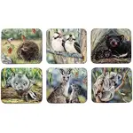 Ashdene Fauna of Australia - Assorted Coasters 6 Pack