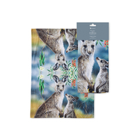 Fauna of Australia - Kangaroo & Joey Tea Towel