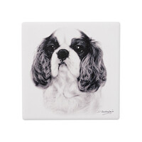 Ashdene Delightful Dogs - King Charles Cavalier Ceramic Coaster