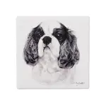 Ashdene Delightful Dogs - King Charles Cavalier Ceramic Coaster