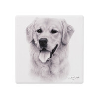 Ashdene Delightful Dogs - Golden Retriever Ceramic Coaster