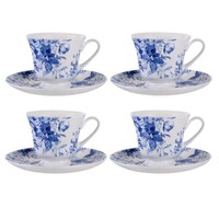 Ashdene Provincial Garden - Cup & Saucer 4 Pack