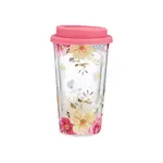 Ashdene Springtime Soiree - Double Walled Glass Travel Mug