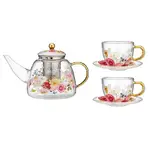 Ashdene Springtime Soiree - Teapot & 2 Teacup Set