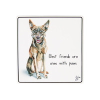 Ashdene Puppy Tales - Kelpie Ceramic Coaster