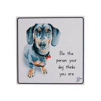 Ashdene Puppy Tales - Dachshund Ceramic Coaster