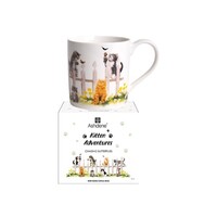 Ashdene Kitten Adventures - Chasing Butterflies City Mug