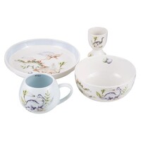 Ashdene Dino Land - Kids 4pc Dinner Set Ceramic