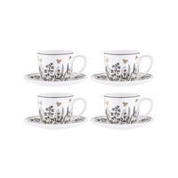 Ashdene Queen Bee - Cup & Saucer Set of 4