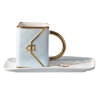 Ashdene Designers Delight - Pale Blue Mug & Plate Set