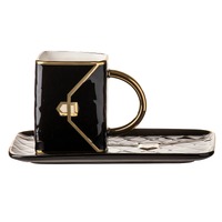 Ashdene Designers Delight - Black Mug & Plate Set