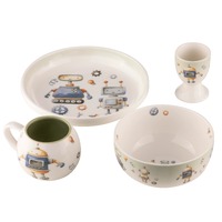 Ashdene Robots - Ceramic Kids Set 4pc