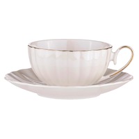 Ashdene Parisienne Pearl - White Cup & Saucer
