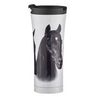 Ashdene Horse Trio - Black Travel Mug