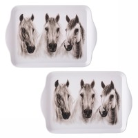 Ashdene Horse Trio - Grey Scatter Tray Set of 2