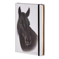 Ashdene Horse Trio - Black Hardcover A5 Notebook