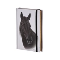 Ashdene Horse Trio - Black Hardcover A6 Notebook
