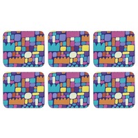 Ashdene Puli Puli Coaster 6 Pack - Purple