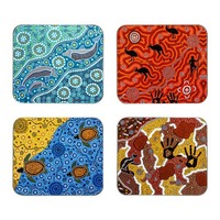 Ashdene Maarakool Art Coaster 4 Pack