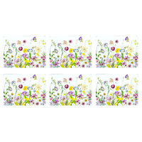 Ashdene Pressed Flowers - Placemat 6 Pack