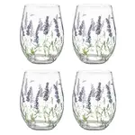 Ashdene Lavender Fields - Glass Tumbler 4 Pack