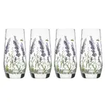 Ashdene Lavender Fields - Glass Highball Tumbler 4 Pack