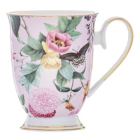Ashdene Romantic Garden Footed Mug - Pink