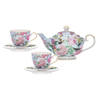 Ashdene Romantic Garden - Teapot & 2 Teacup Set