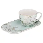 Ashdene yElegant Rose - Mug & Plate Set - Mint
