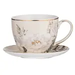 Ashdene Elegant Rose - Cup & Saucer - Cream