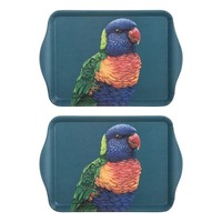 Ashdene Modern Birds - Scatter Tray 2 Pack - Rainbow Lorikeet