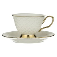 Ashdene Ripple - Cup & Saucer - White