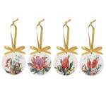 Ashdene Christmas - Twinkling Blooms Hanging Ornaments (Pack of 4)