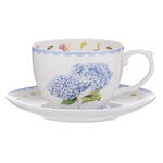 Ashdene Garden Bouquet - Blue Hydrangea Cup and Saucer