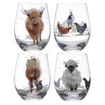 Ashdene Paddock Pals - Crystal Tumblers - Pack of 4