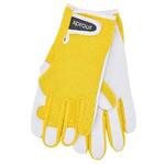 Sprout Goatskin Gardening Gloves - Bright Yellow
