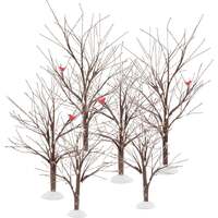 Possible Dreams by Dept 56 Santa - Bare Branch Trees Set of 6