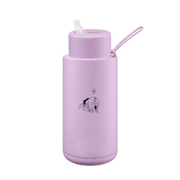 Disney x Frank Green Reusable Bottle - Ceramic 1L Limited Edition Disney Lilac Haze Eeyore Straw Lid