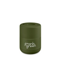 Frank Green Reusable Cup - Ceramic 175ml Khaki Push Button