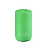 Frank Green Reusable Cup - Ceramic 295ml Neon Green Push Button