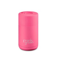 Frank Green Reusable Cup - Ceramic 295ml Neon Pink Push Button