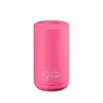 Frank Green Reusable Cup - Ceramic 295ml Neon Pink Push Button