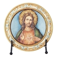 Joseph's Studio - Sacred Heart Plaque With Easel