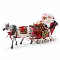 Possible Dreams By Dept 56 Mr And Mrs Claus - One Horse Open Sleigh
