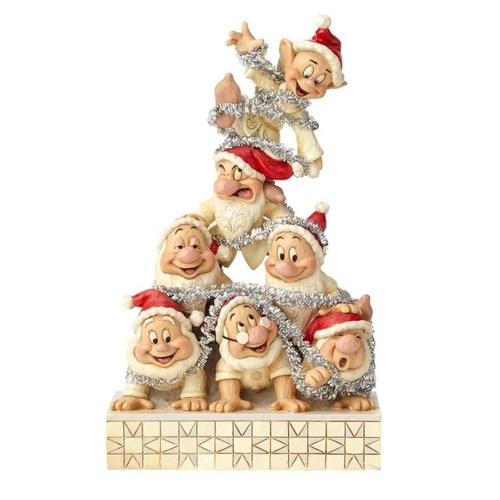 Jim Shore Disney Traditions - White Woodland Snow White and the Seven Dwarfs Figurine