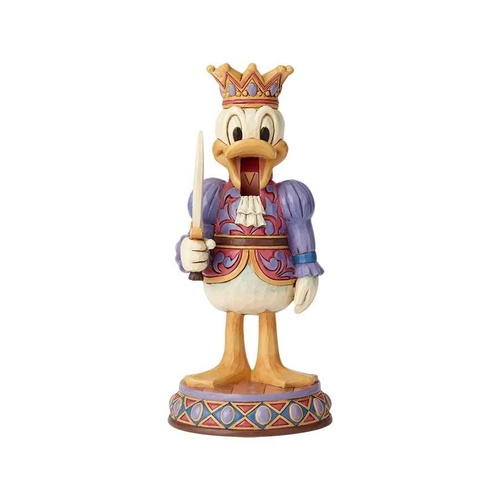 VAULTED Jim Shore Disney Traditions - Donald Duck Nutcracker Reigning Royal Figurine
