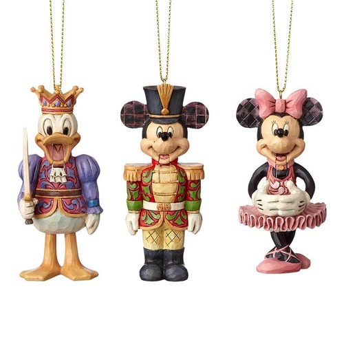 Jim Shore Disney Traditions - Nutcracker Ornaments Set of 3 Figurine