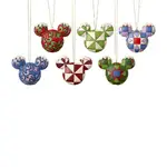 Jim Shore Disney Traditions - Mickey Head Ornament Set of 6
