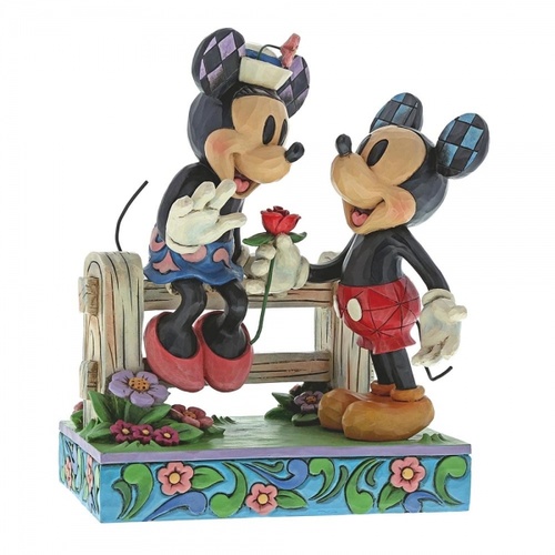 PRE PRODUCTION SAMPLE - Jim Shore Disney Traditions - Mickey & Minnie Mouse - Blossoming Romance