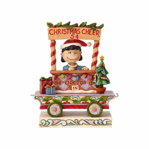 Peanuts By Jim Shore - Christmas Train Lucy - All Welcome